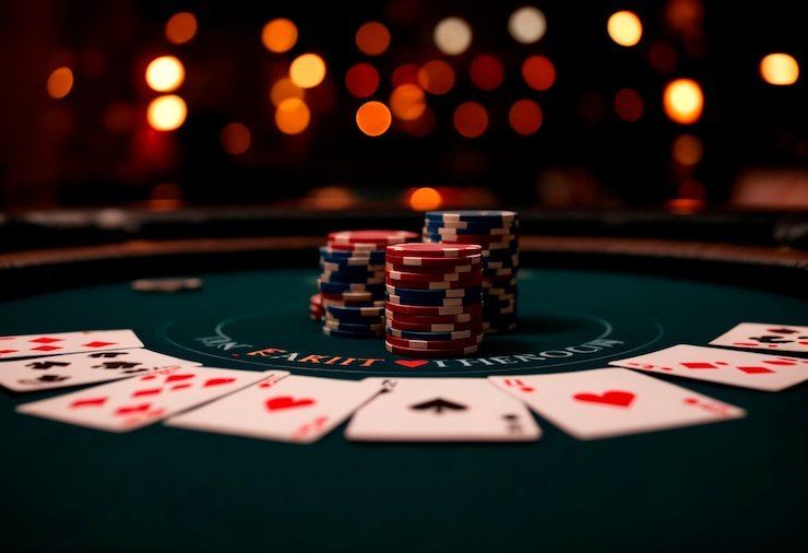 Antarmuka meja blackjack MSC di perangkat mobile
